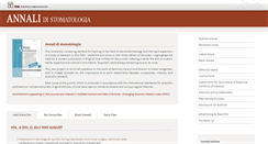 Desktop Screenshot of annalidistomatologia.com