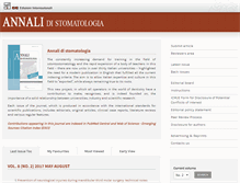 Tablet Screenshot of annalidistomatologia.com